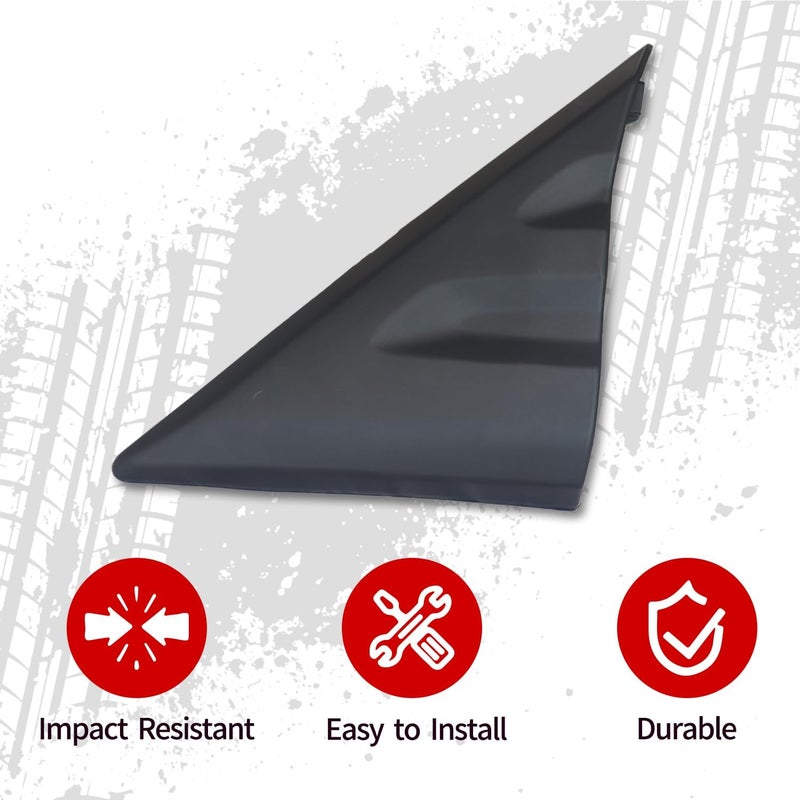 APASQRO Exterior Fender Upper A-Pillar Mirror Corner Molding Panel Plastic Trim Fits For Transit 150 250 350 350HD 2015 2016 2017 2018 2019 2020 2021, Left Side - Image 5